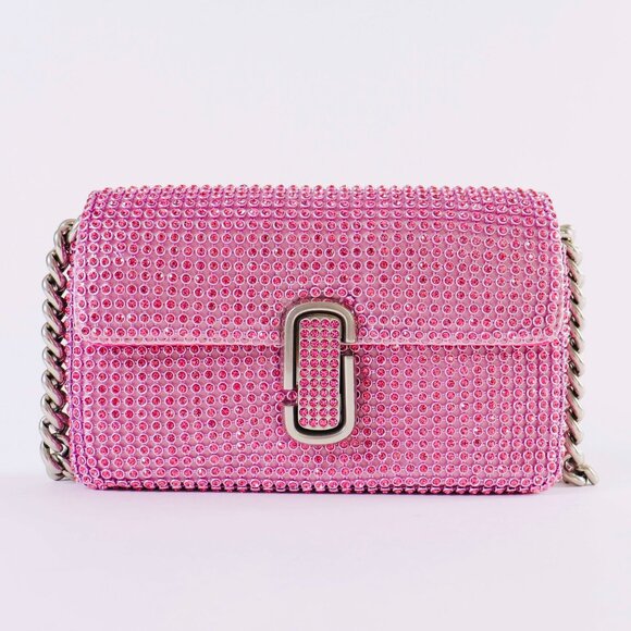 AUTHENTIC MARC JACOBS THE RHINESTONE J MARC SHOULDER BAG - Picture 1 of 3